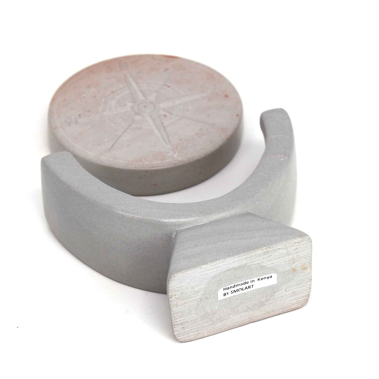 compass-soapstone-sculpture-light-gray-stone