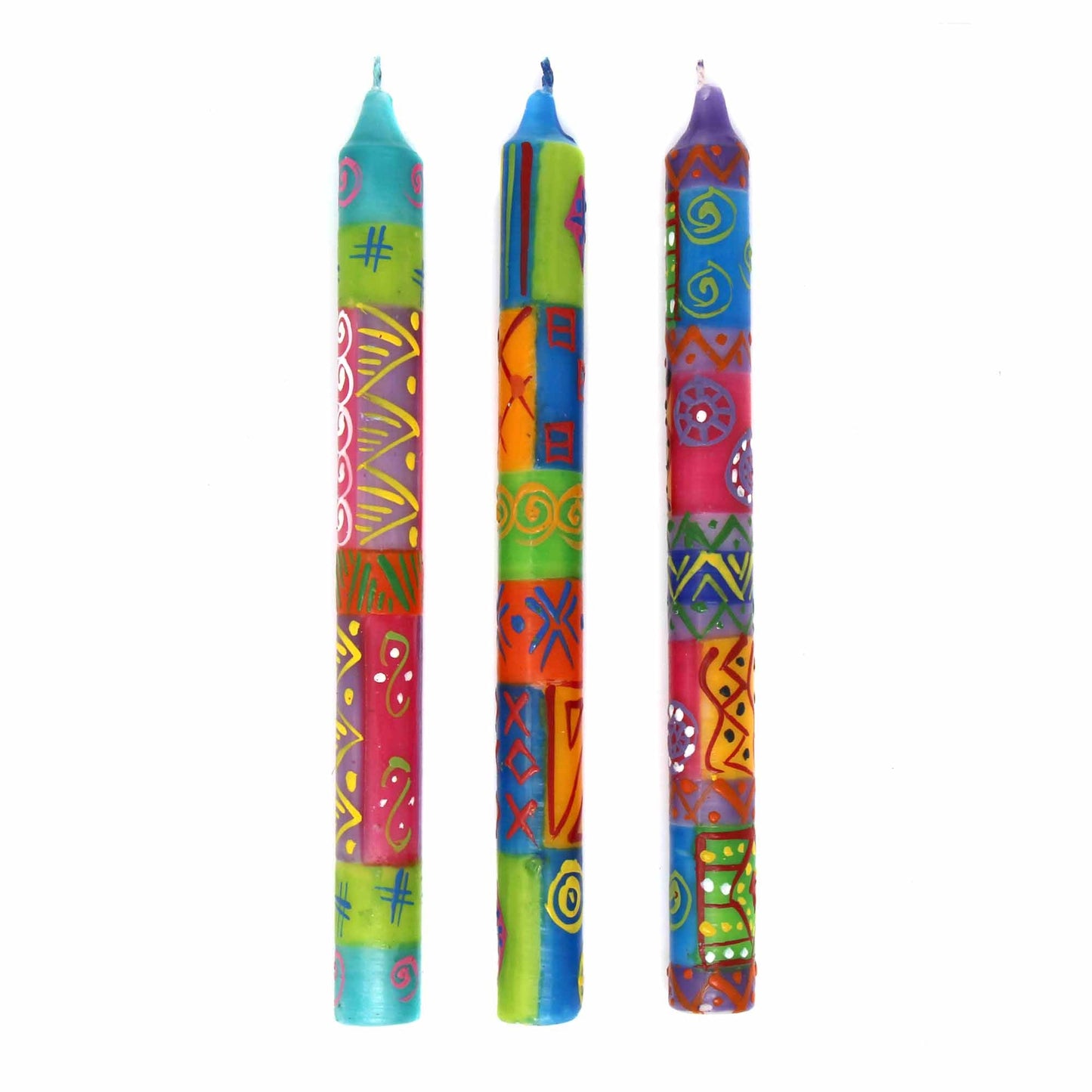 tall-hand-painted-candles-three-in-box-shahida-design