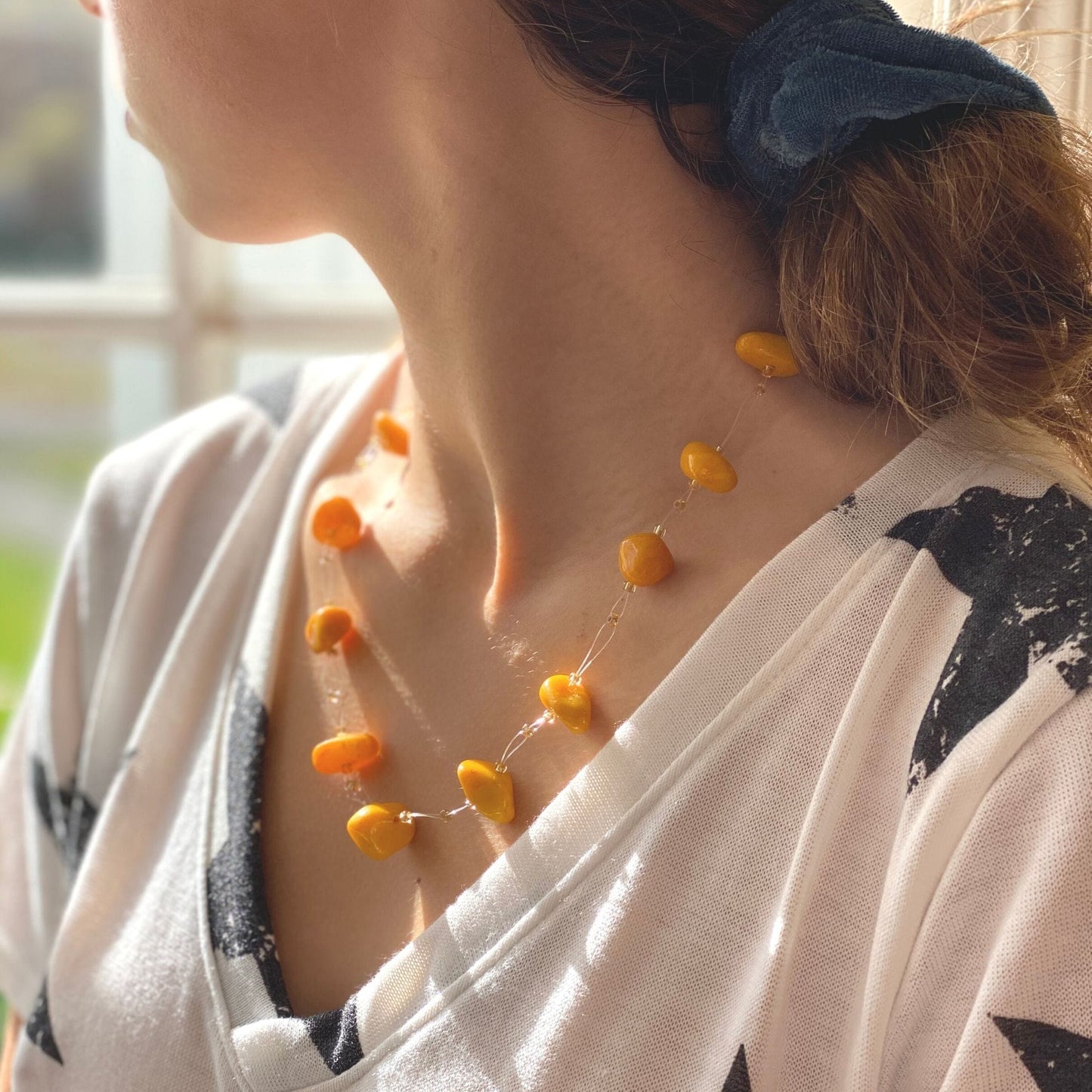 floating-stone-maasai-bead-necklace-pumpkin-spice