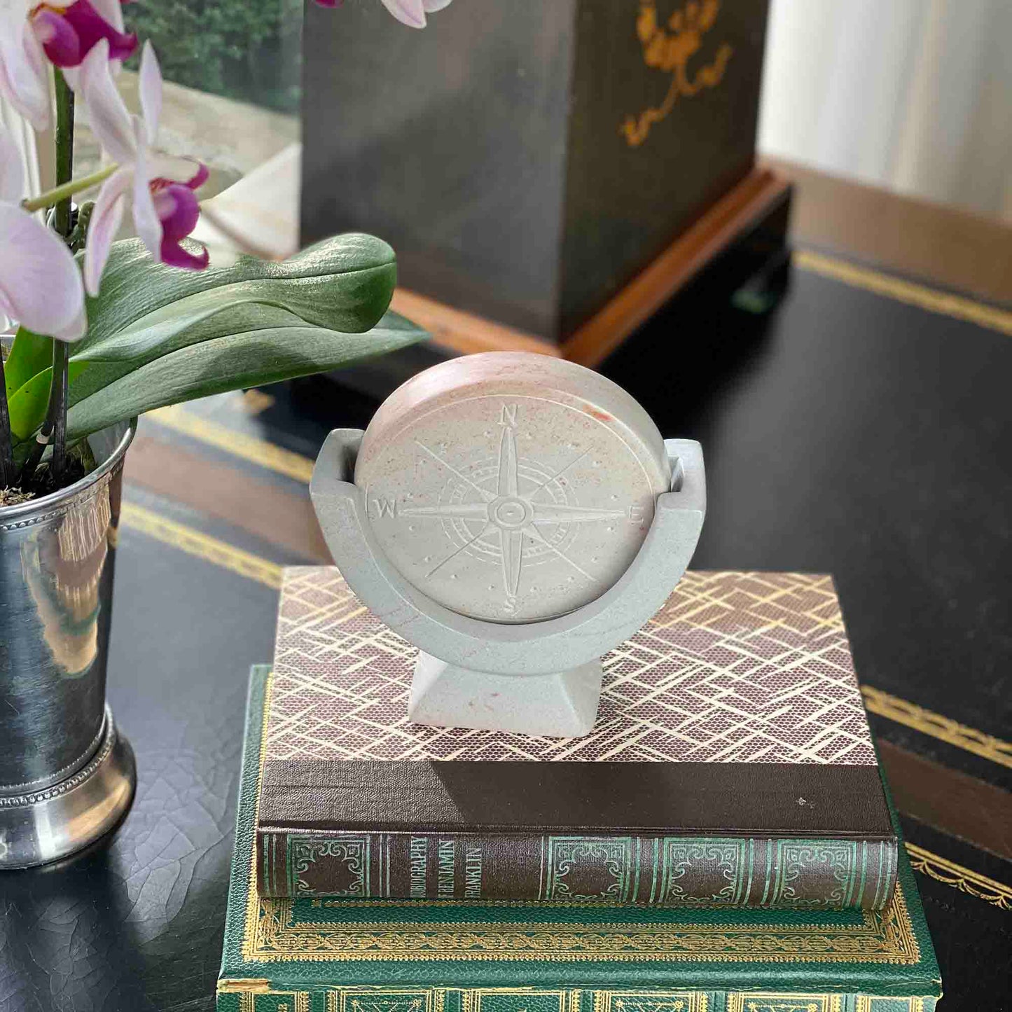 compass-soapstone-sculpture-light-gray-stone