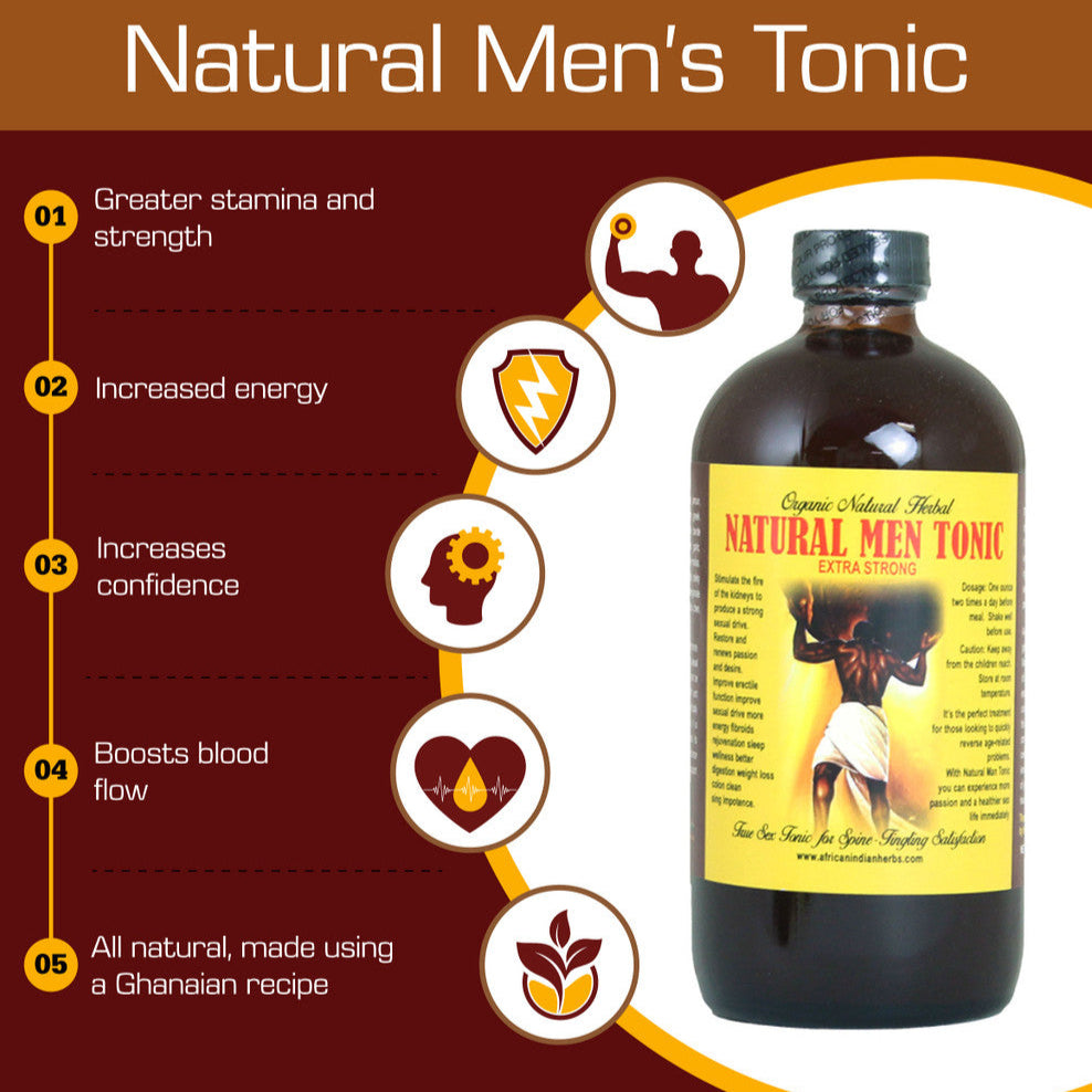 Organic Natural Men Tonic bottle