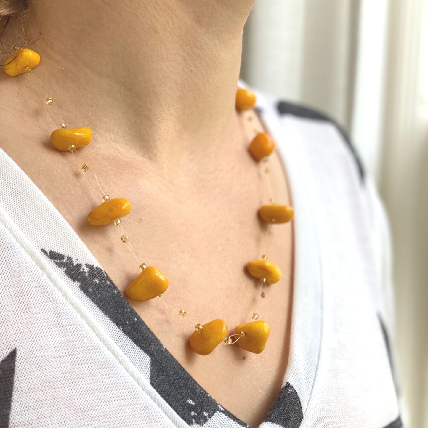 floating-stone-maasai-bead-necklace-pumpkin-spice