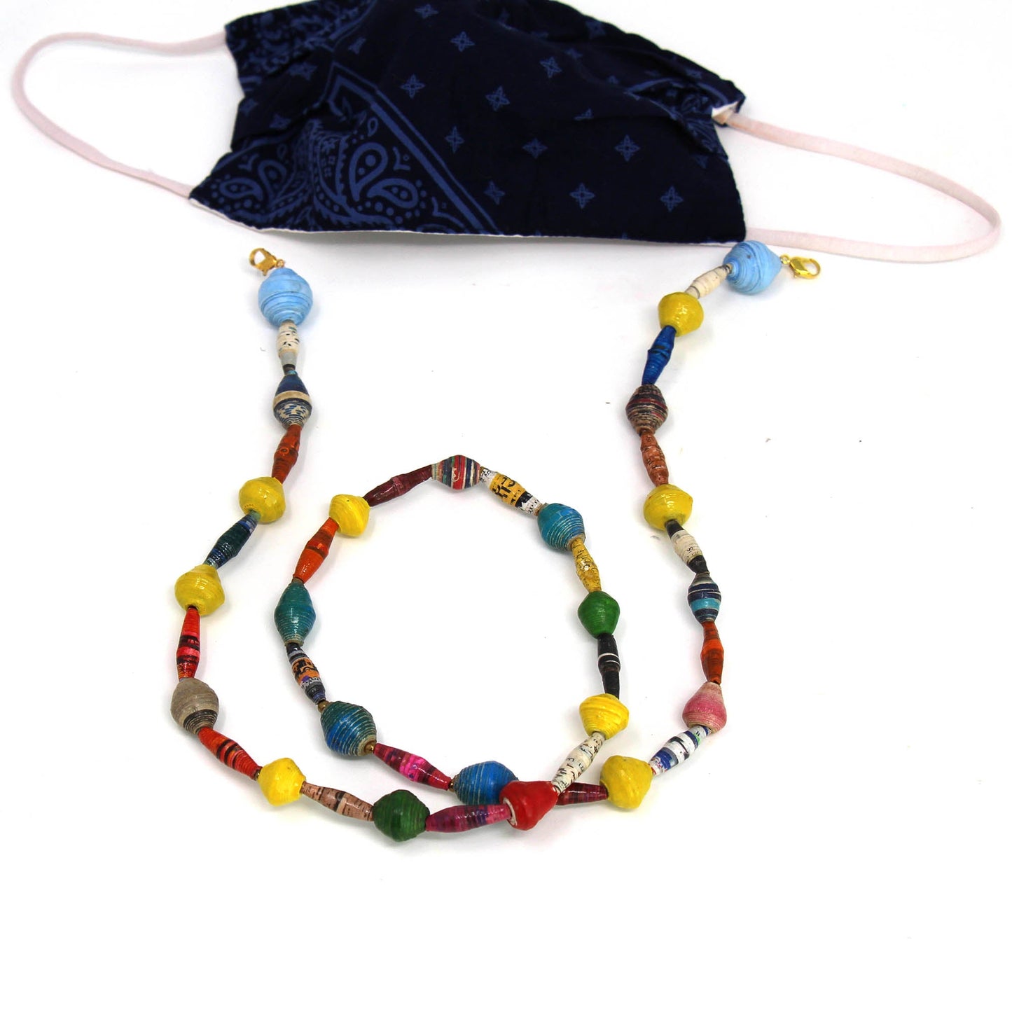 face-mask-eyeglass-paper-bead-chain-colorful-mixed-shapes-2