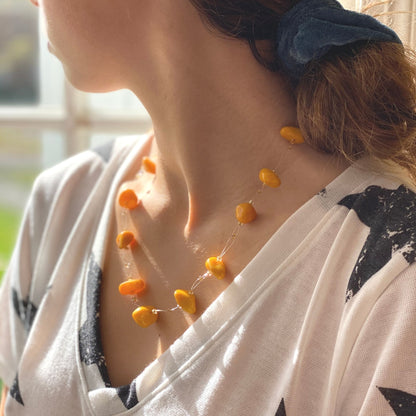 floating-stone-maasai-bead-necklace-pumpkin-spice