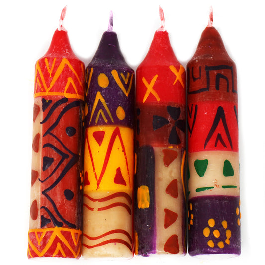 hand-painted-4-dinner-or-shabbat-candles-set-of-4-indabuko-design