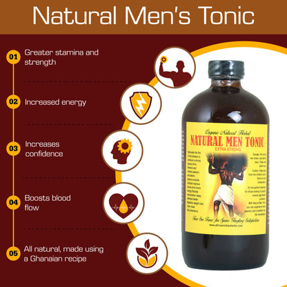 Organic Natural Men Tonic bottle