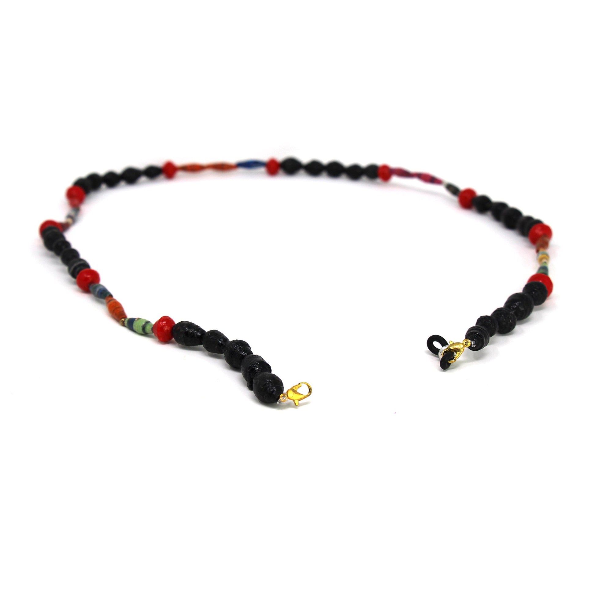 face-mask-eyeglass-paper-bead-chain-black-and-red