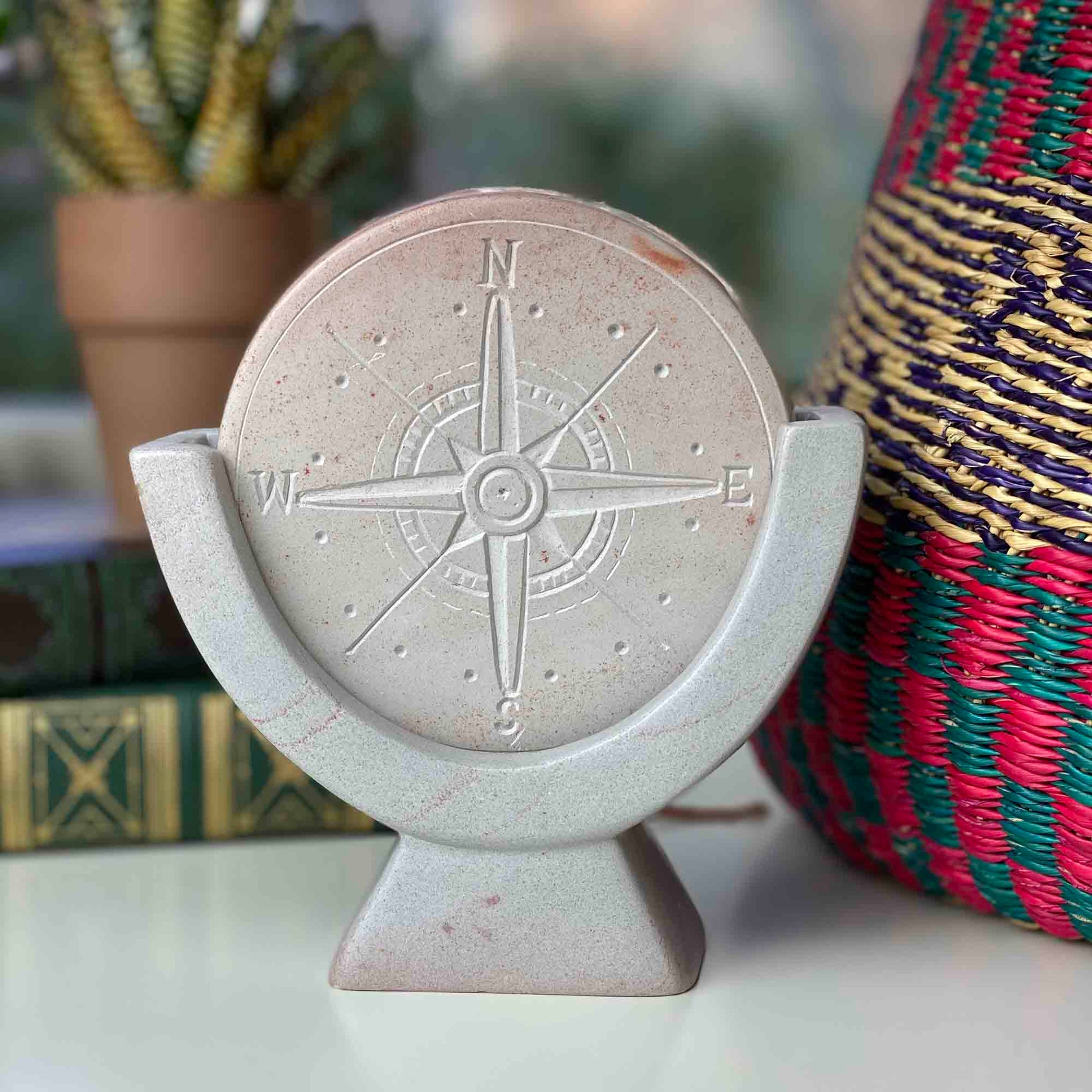 compass-soapstone-sculpture-light-gray-stone