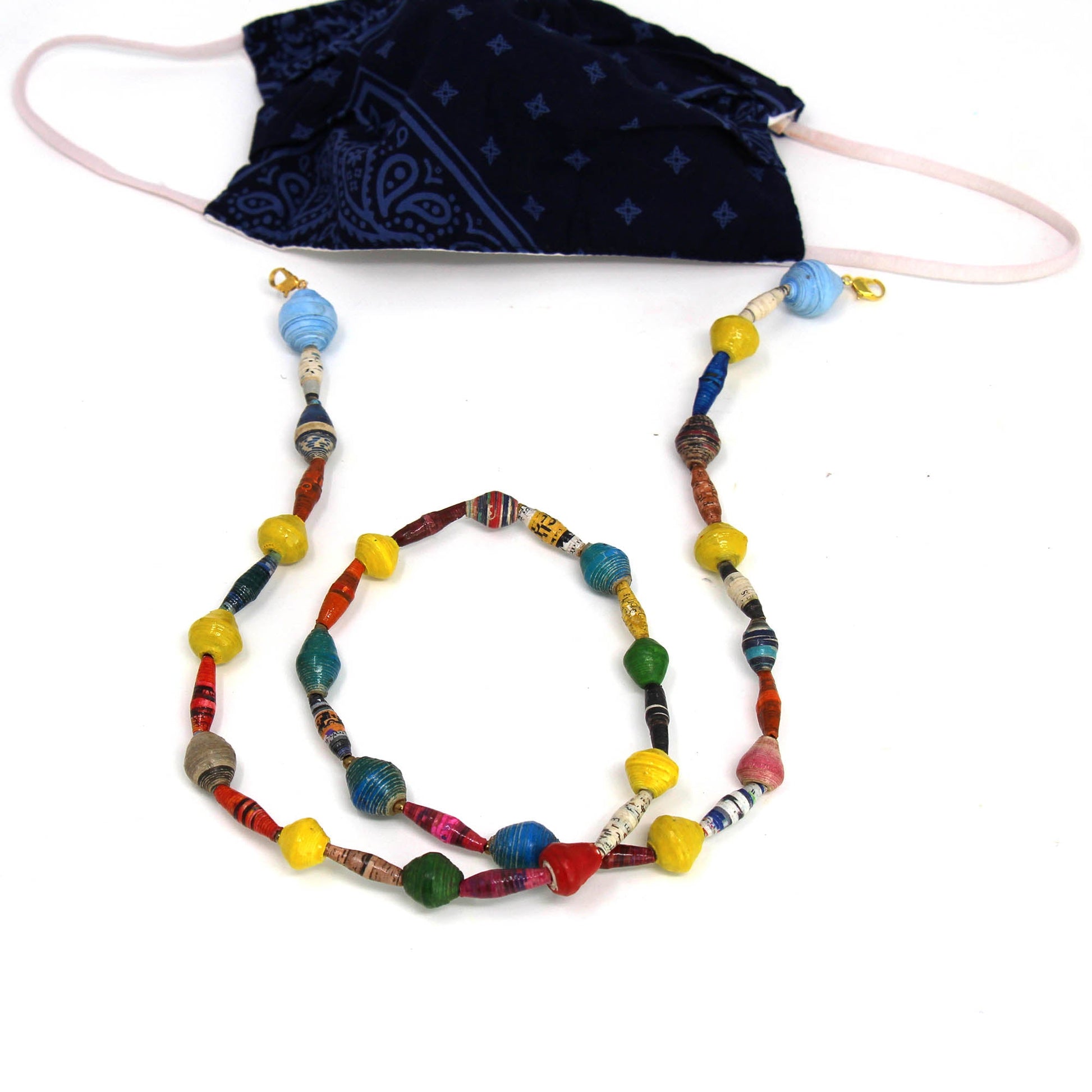 face-mask-eyeglass-paper-bead-chain-colorful-mixed-shapes-2