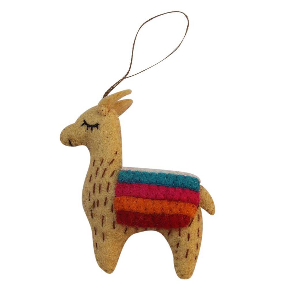 hand-crafted-felt-ornament-tan-llama-global-groove-h