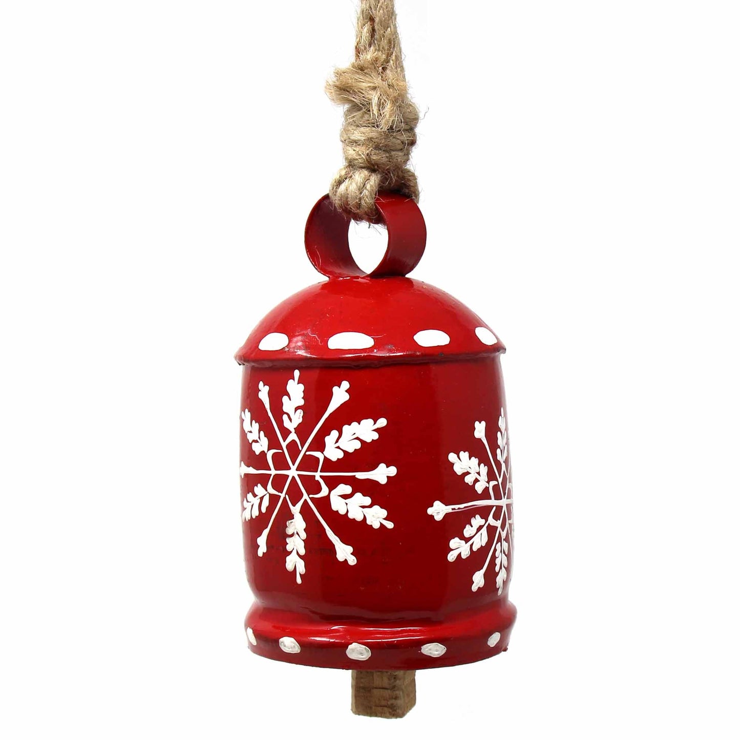 recycled-rustic-red-and-white-snowflake-irong-hanging-bell