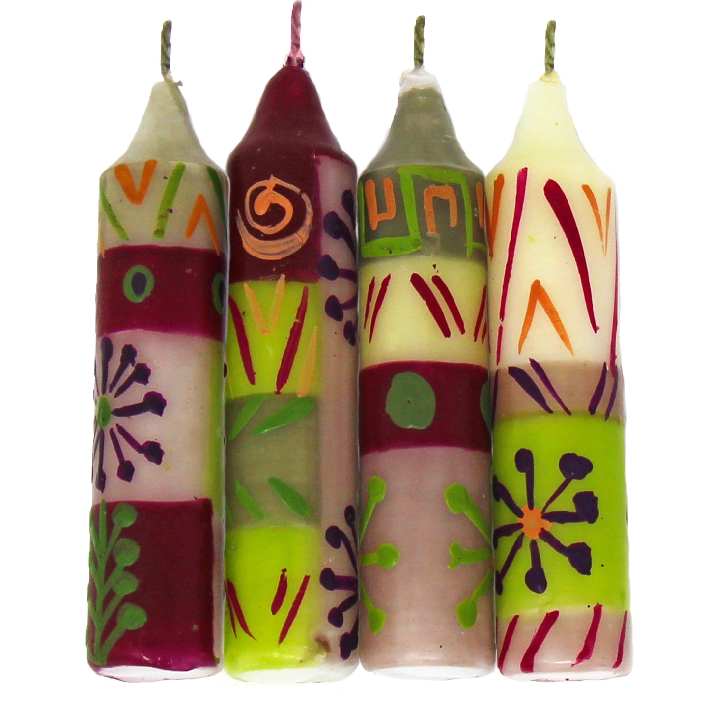 hand-painted-4-dinner-or-shabbat-candles-set-of-4-kileo-design