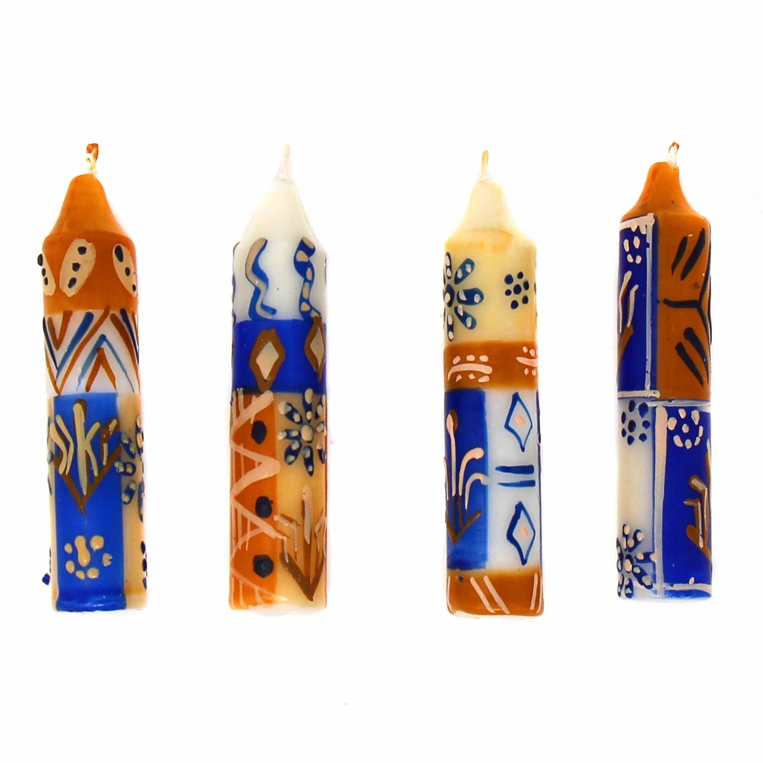 hand-painted-4-dinner-or-shabbat-candles-set-of-4-durra-design