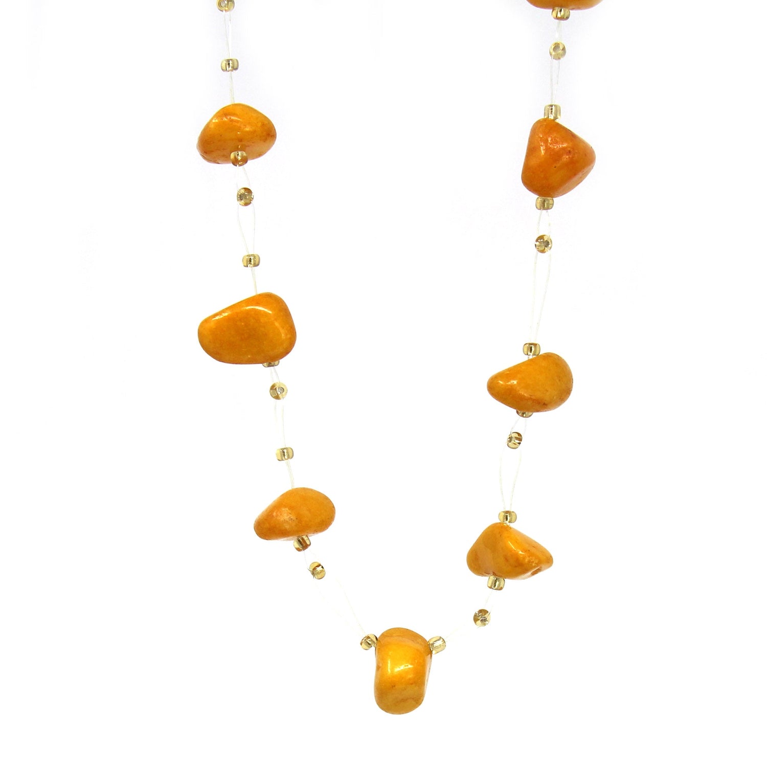 floating-stone-maasai-bead-necklace-pumpkin-spice