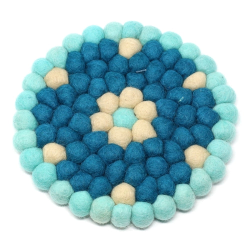 hand-crafted-felt-ball-trivets-from-nepal-round-flower-design-turquoise-global-groove-t