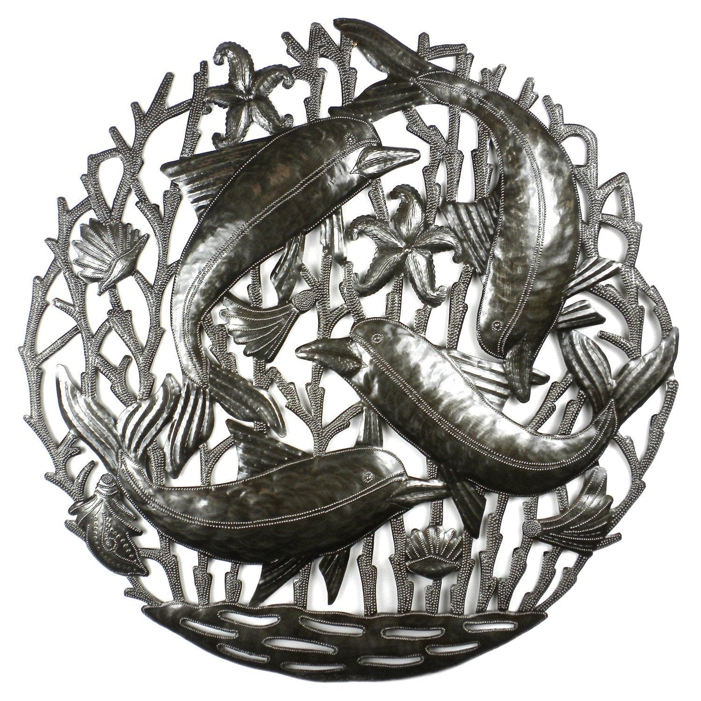 pod-of-dolphins-metal-wall-art-croix-des-bouquets