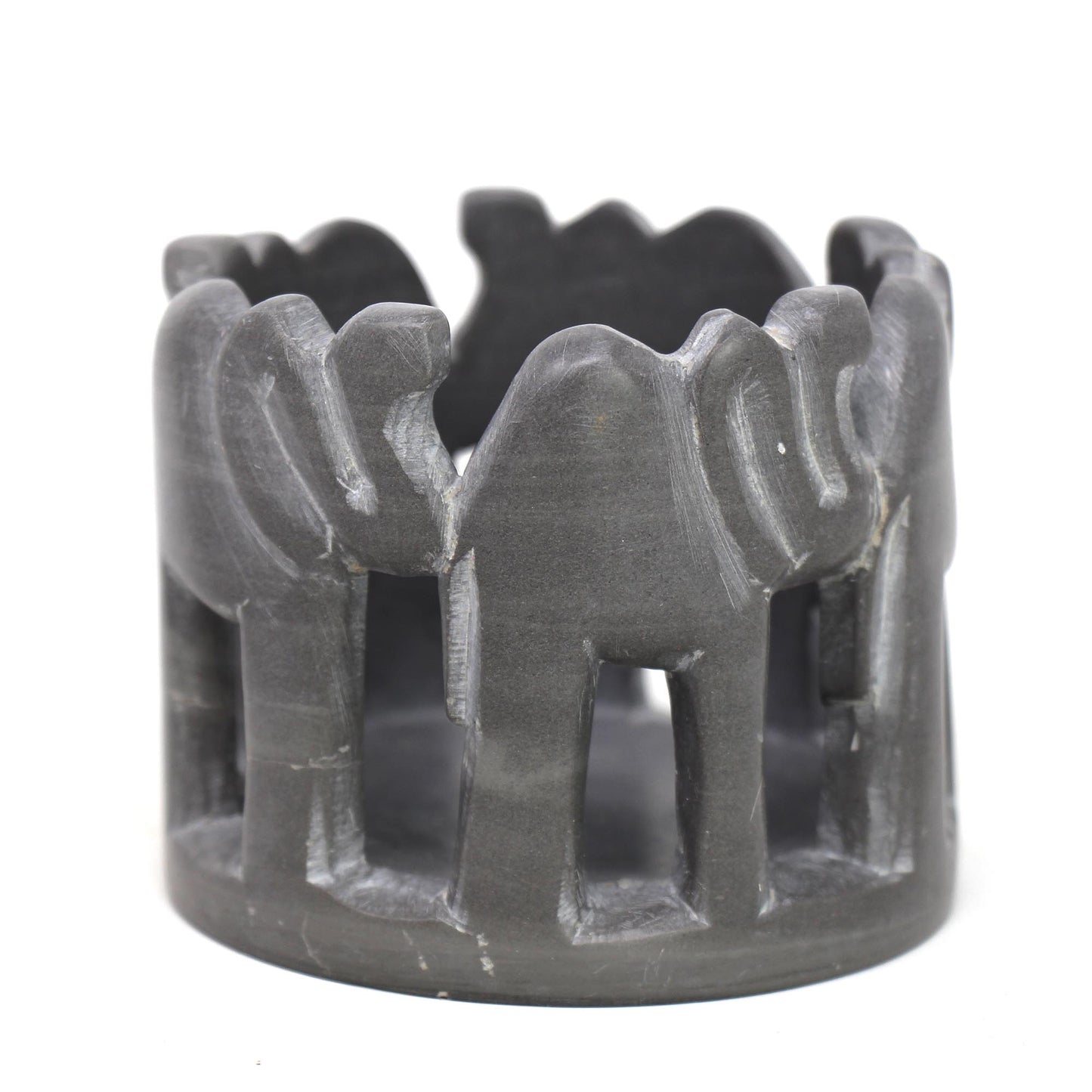 circle-of-elephants-soapstone-sculpture-3-to-3-5-inch-dark-stone