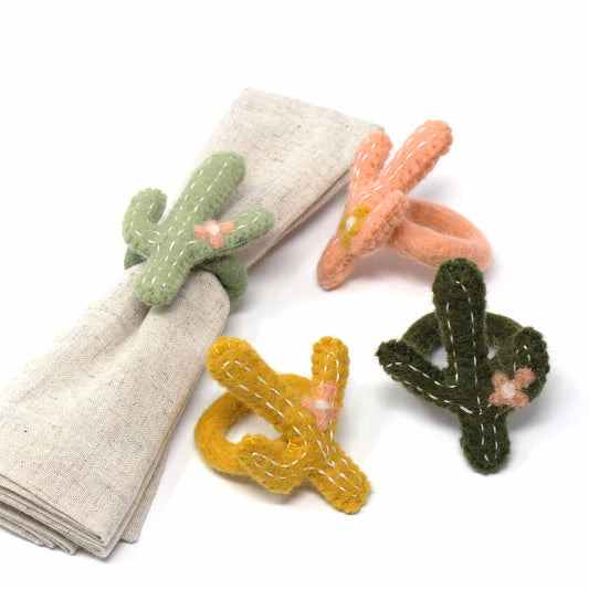 hand-felted-cactus-napkin-rings-set-of-four-colors-global-groove-t