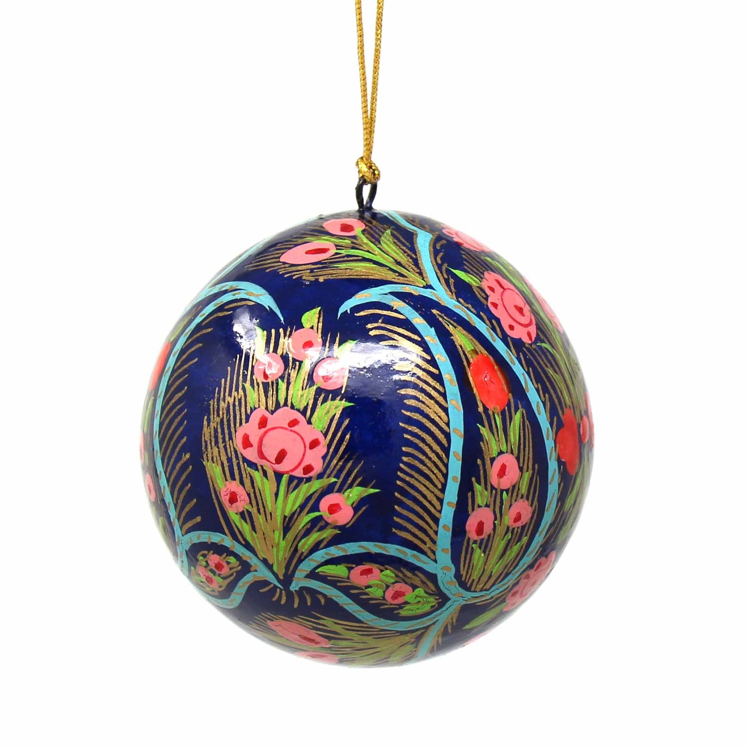 handpainted-ornaments-coral-blue-floral-pack-of-3