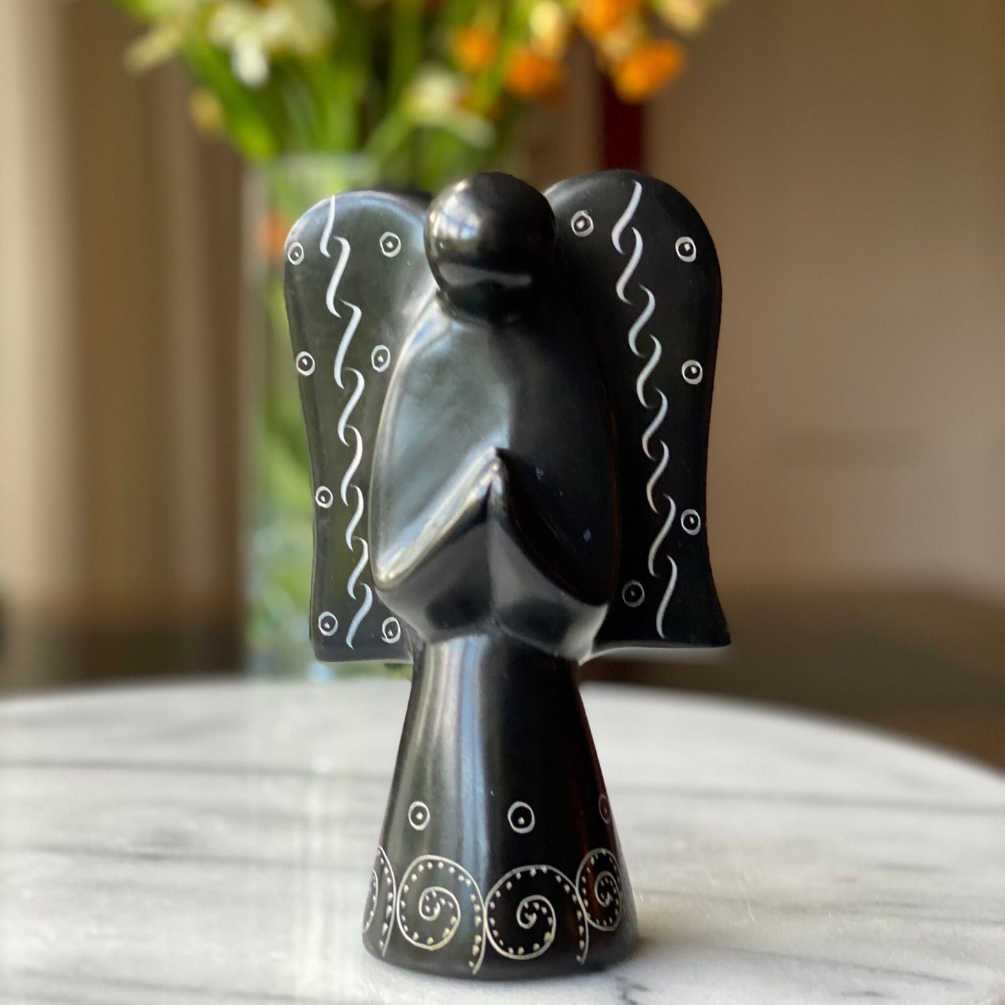 soapstone-angel-sculpture-black-finish-with-etch-design