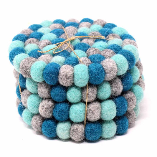 hand-crafted-felt-ball-coasters-from-nepal-4-pack-chakra-light-blues-global-groove-t
