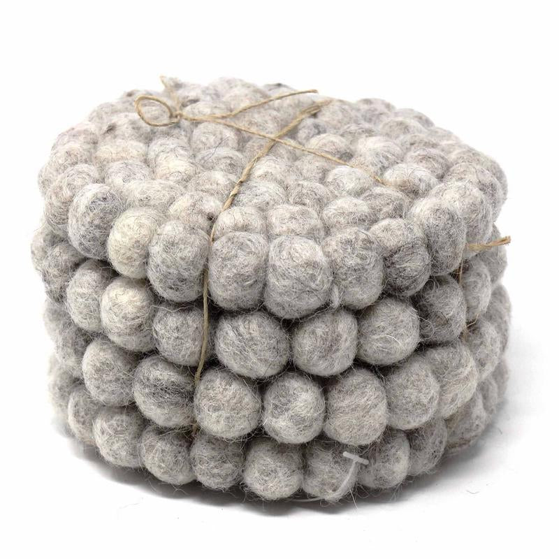 hand-crafted-felt-ball-coasters-from-nepal-4-pack-light-grey-global-groove-t