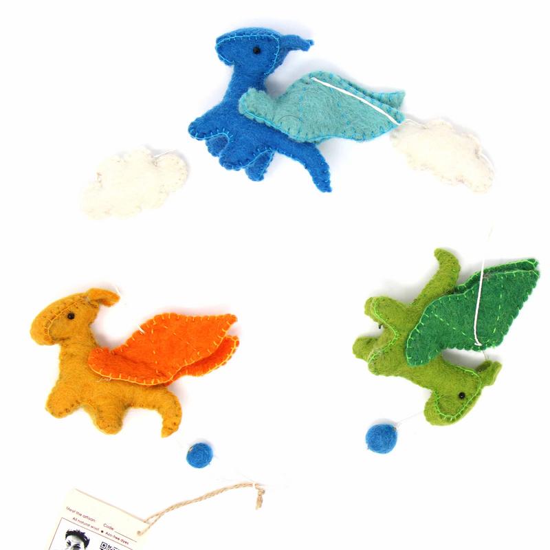 felt-dragon-garland-primary-colors-global-groove