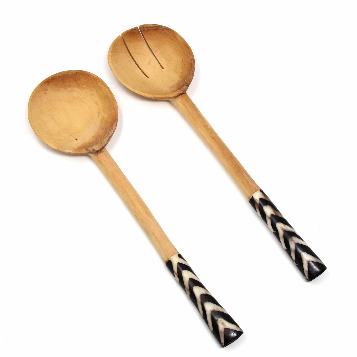 olive-serving-set-with-bone-handles-10-inch