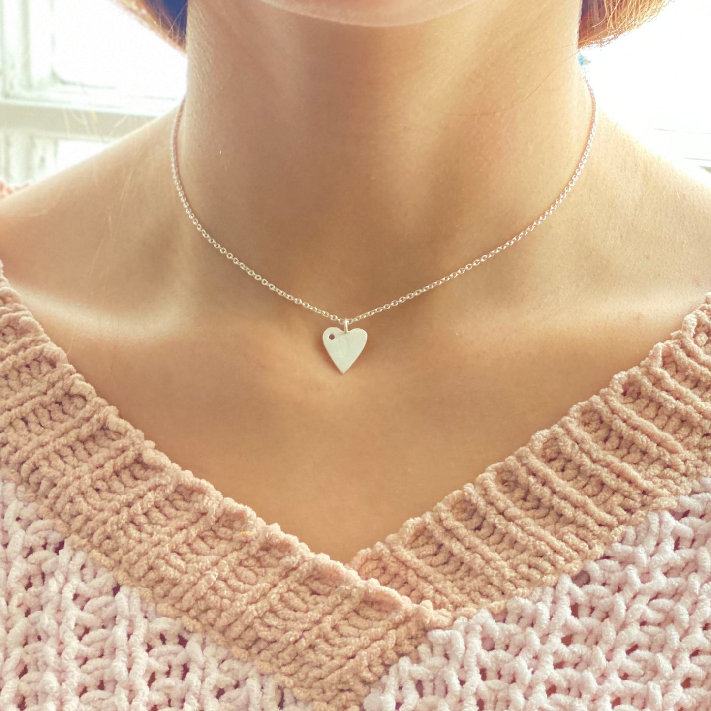 silverpolished-heart-necklace