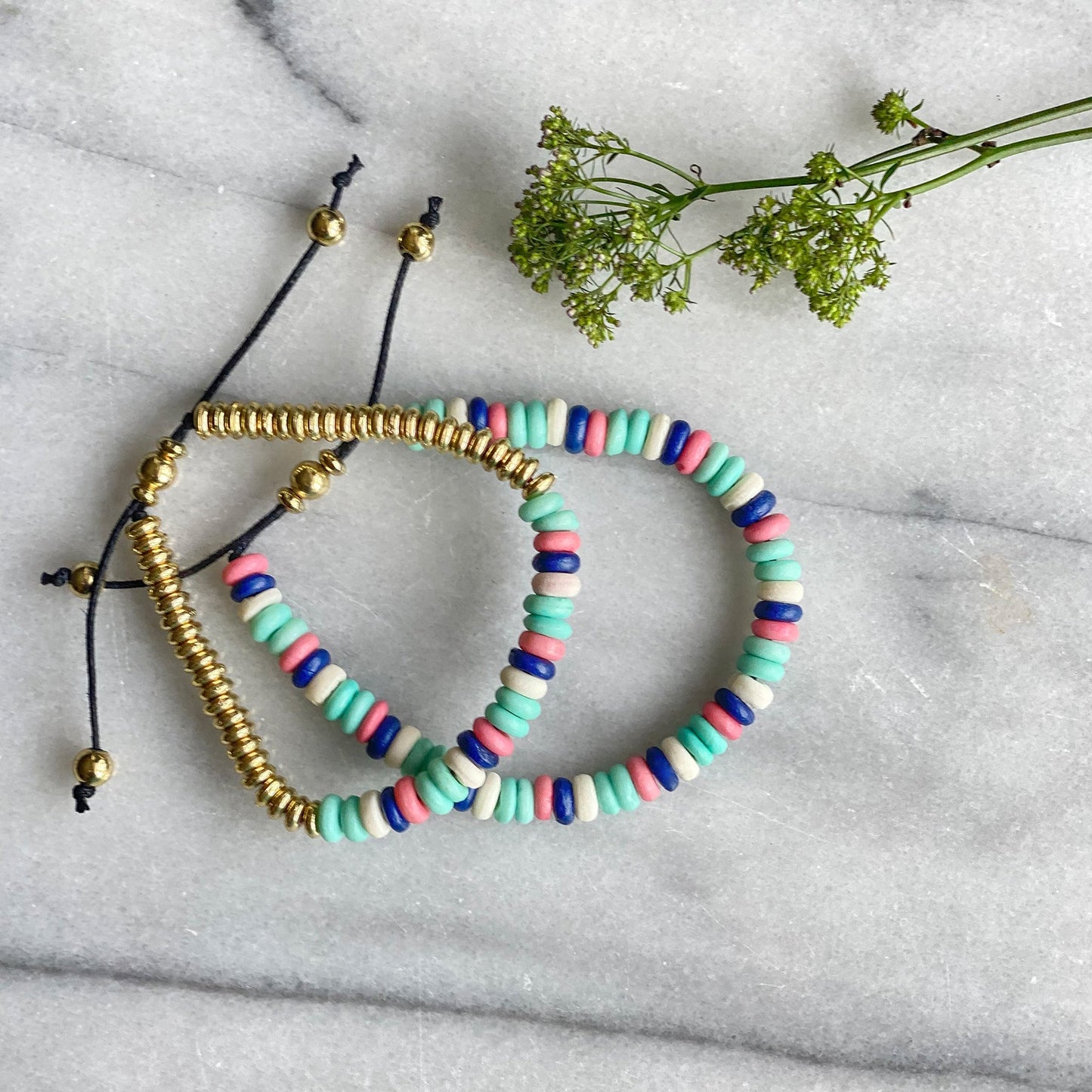 adjustable-bone-bead-bracelet-set-mint-and-pink