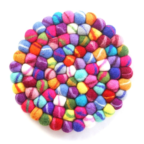 hand-crafted-felt-ball-trivets-from-nepal-round-rainbow-global-groove-t