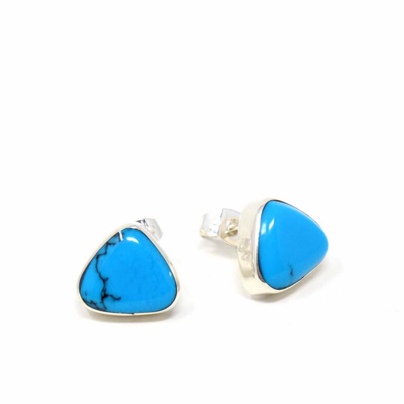sterling-silver-earrings-triangle-with-turquoise