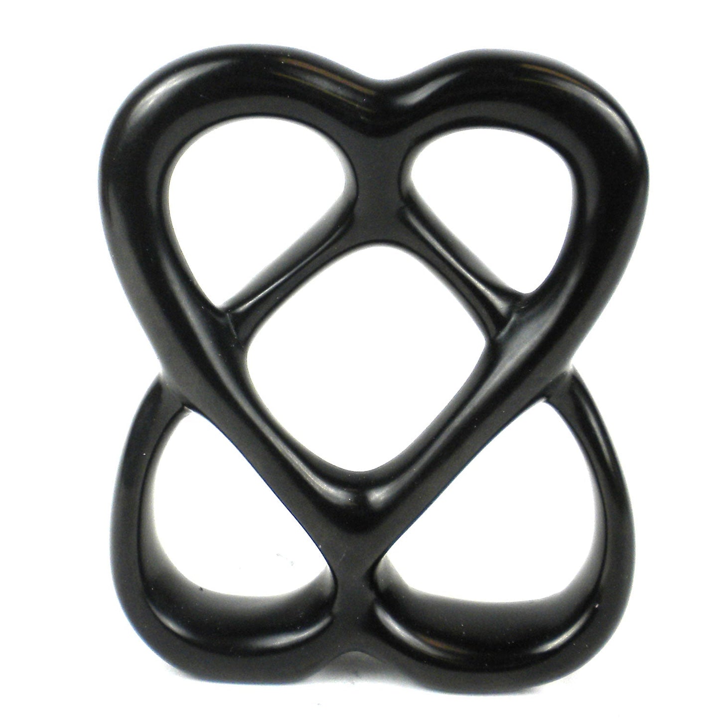 double-heart-4-inch-black