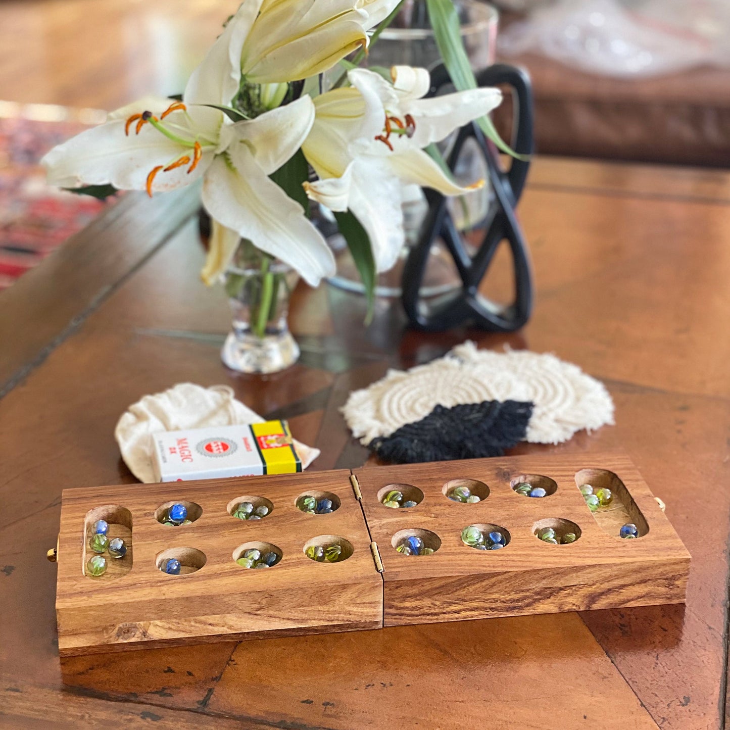 handmade-mancala-cribbage-combo-game