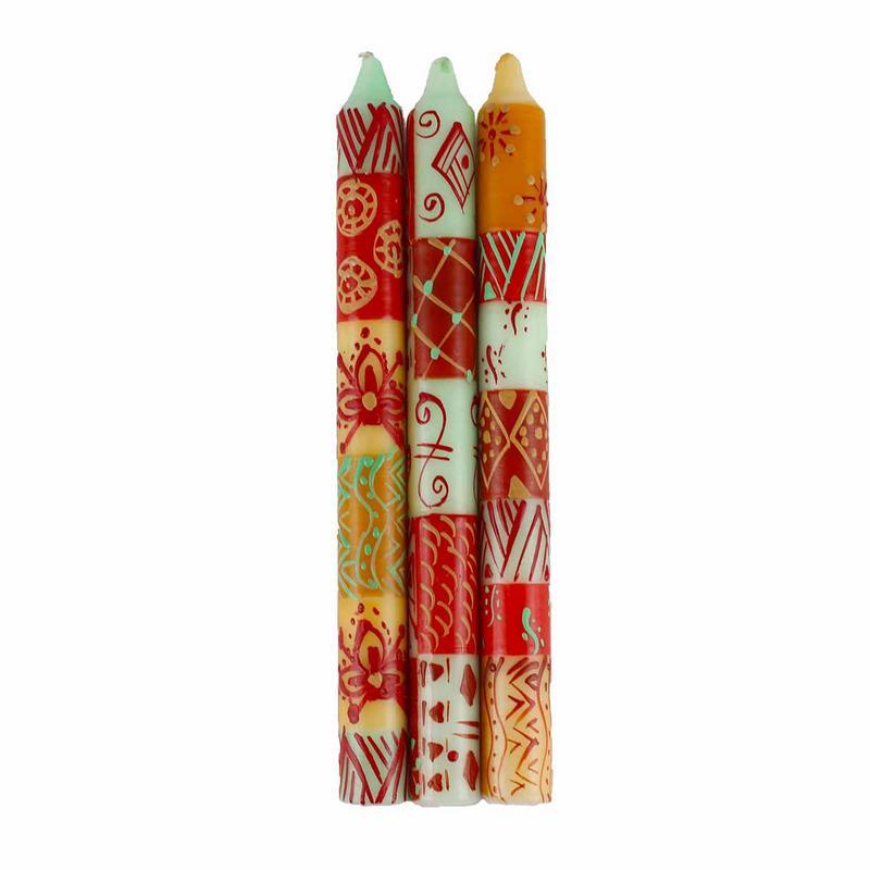 hand-painted-candles-in-owoduni-design-three-tapers-nobunto