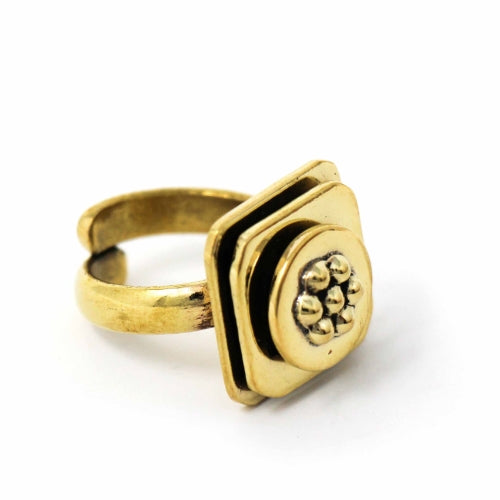 floral-abstract-adjustable-brass-ring