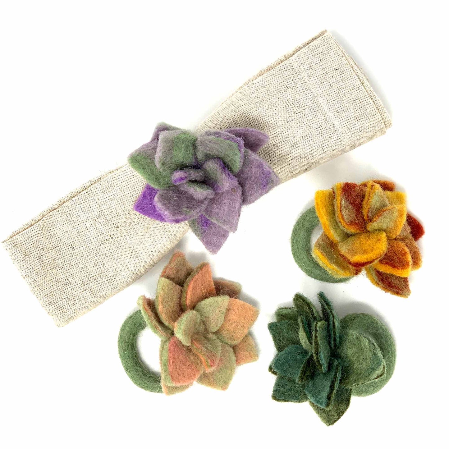 hand-felted-succulent-napkin-rings-set-of-four-colors-global-groove-t