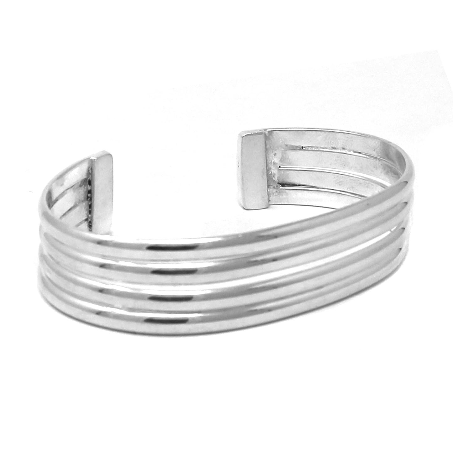 alpaca-silver-overlay-cuff-bracelet-four-bar-design