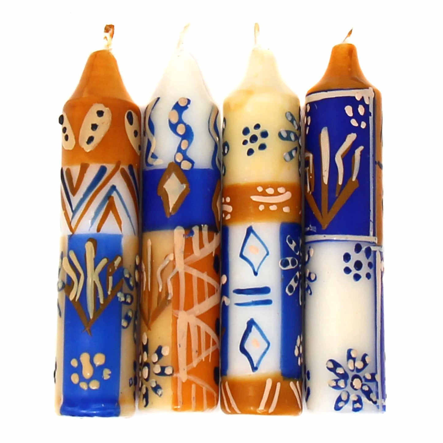 hand-painted-4-dinner-or-shabbat-candles-set-of-4-durra-design