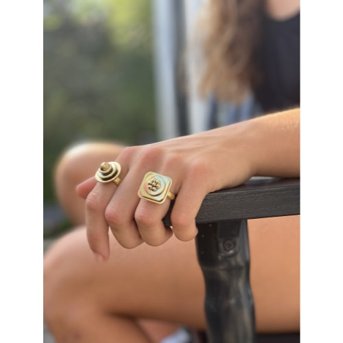 floral-abstract-adjustable-brass-ring