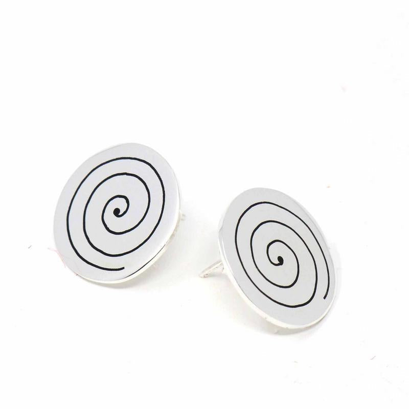 stud-earrings-spirals