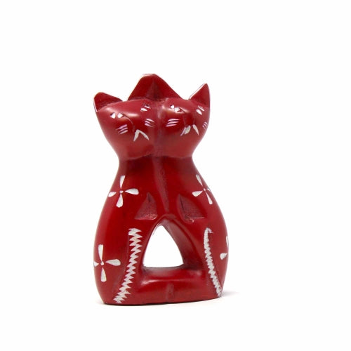 handcrafted-4-inch-soapstone-love-cats-sculpture-in-red-smolart